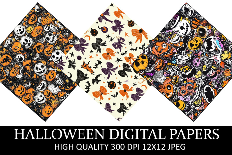 halloween-digital-paper-bundle