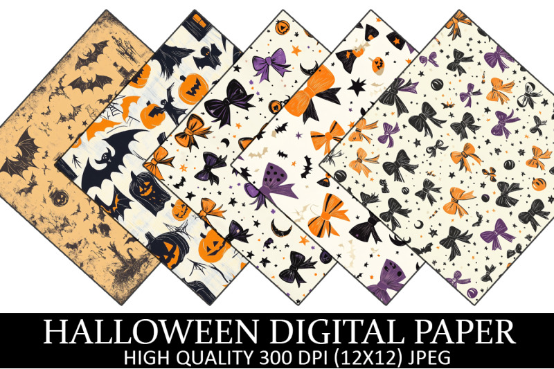 halloween-vintage-digital-paper-bundle