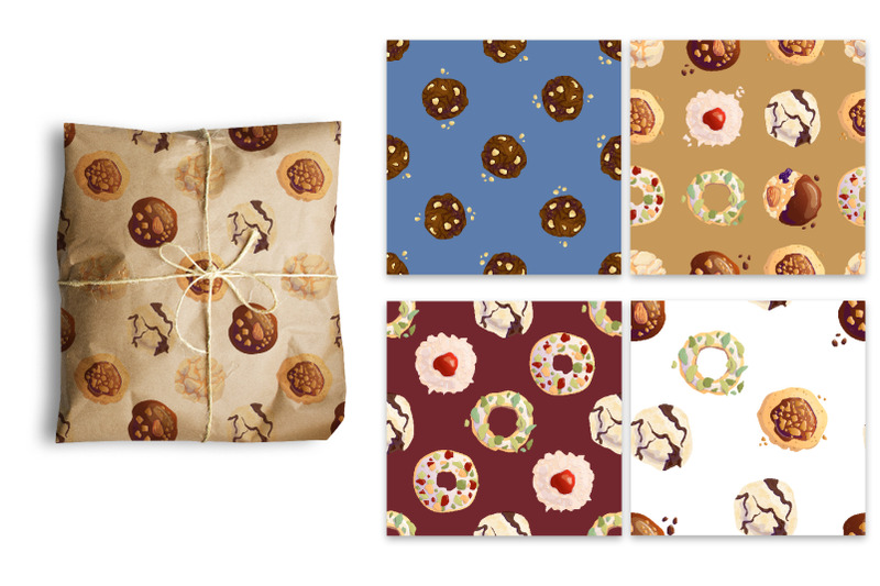 cookies-paper-seamless-patterns