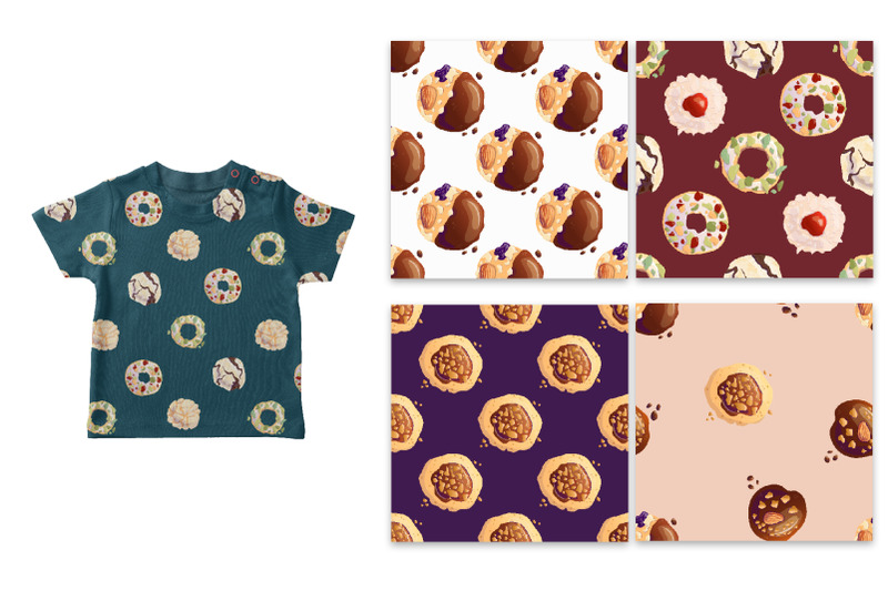 cookies-paper-seamless-patterns