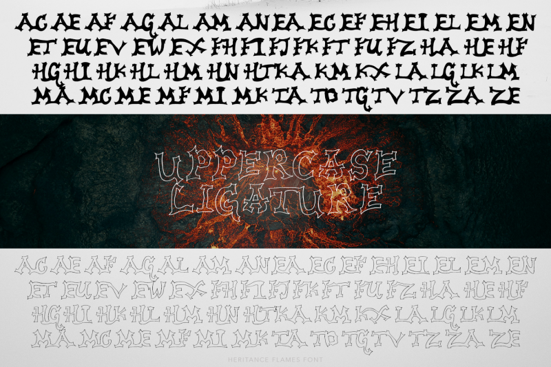 heritance-flames-font