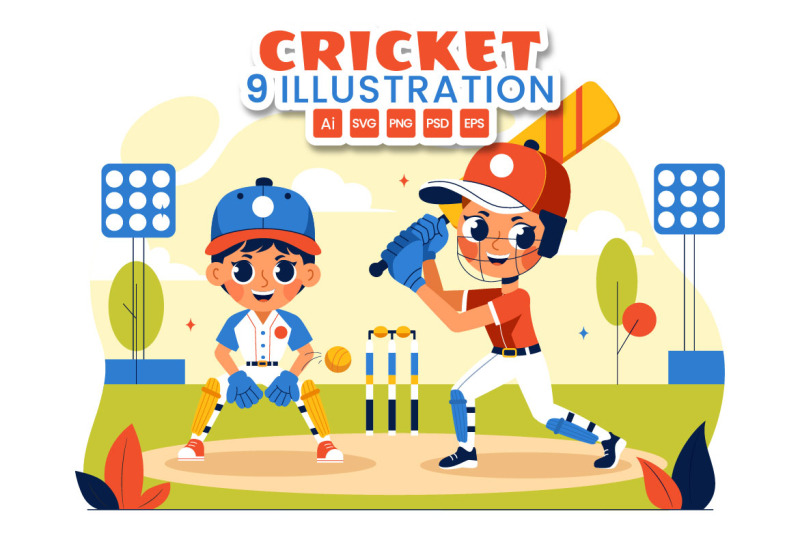 9-cricket-player-illustration