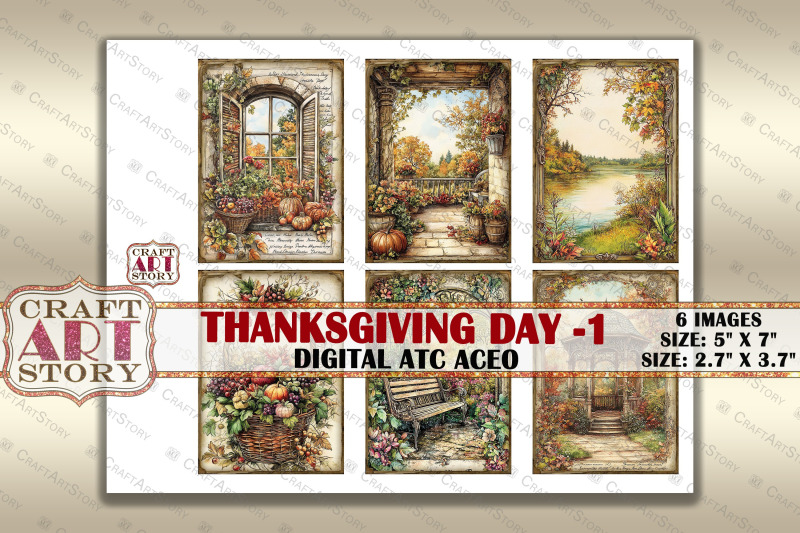 vintage-thanksgiving-day-1-picture-collage-atc-bonus