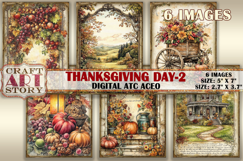 vintage-thanksgiving-day-2-picture-collage-atc-bonus