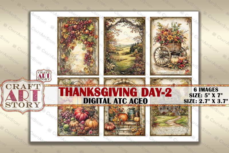 vintage-thanksgiving-day-2-picture-collage-atc-bonus