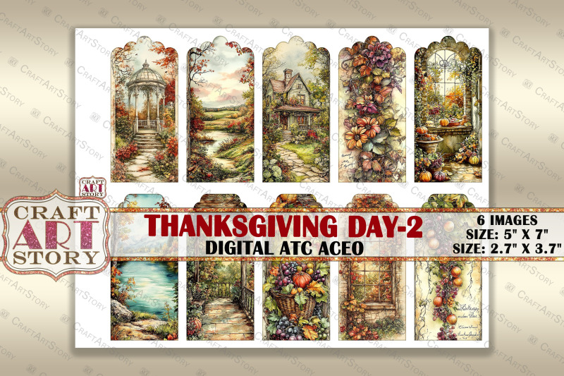 vintage-thanksgiving-day-2-picture-collage-atc-bonus