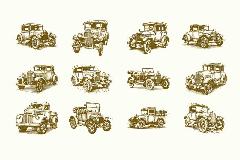 43-classic-car-vector-collection