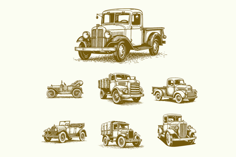 43-classic-car-vector-collection