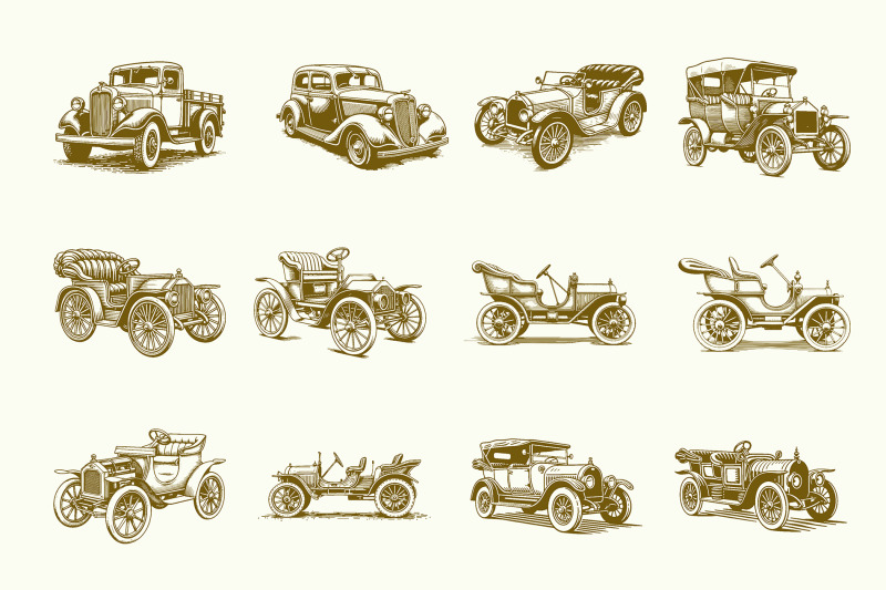 43-classic-car-vector-collection