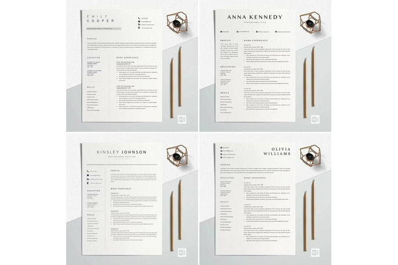 10-minimalist-resume-template-bundle