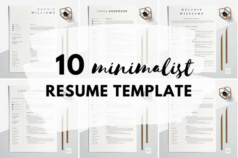 10-minimalist-resume-template-bundle