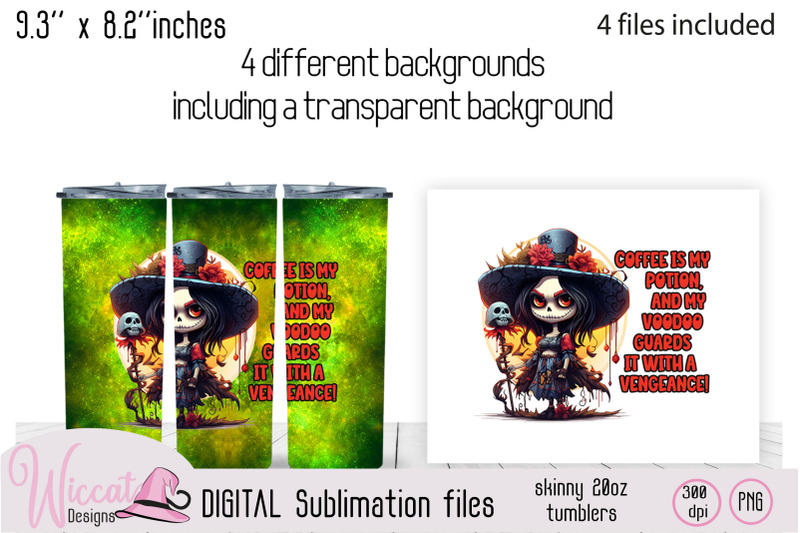 voodoo-coffee-quote-seamless-tumbler-wrap-bundle