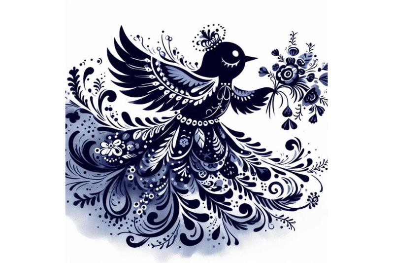 hand-drawn-playful-little-bird-princess-flying-with-a-bouquet-of-flowe