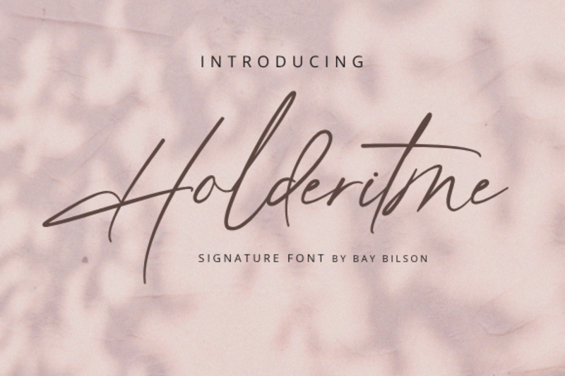 holderitme-handwriting-font