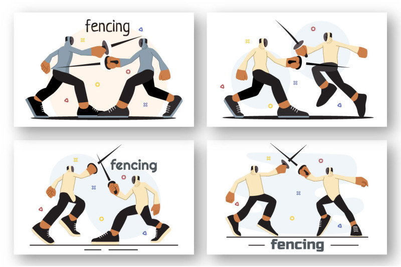 9-fencing-player-sport-illustration