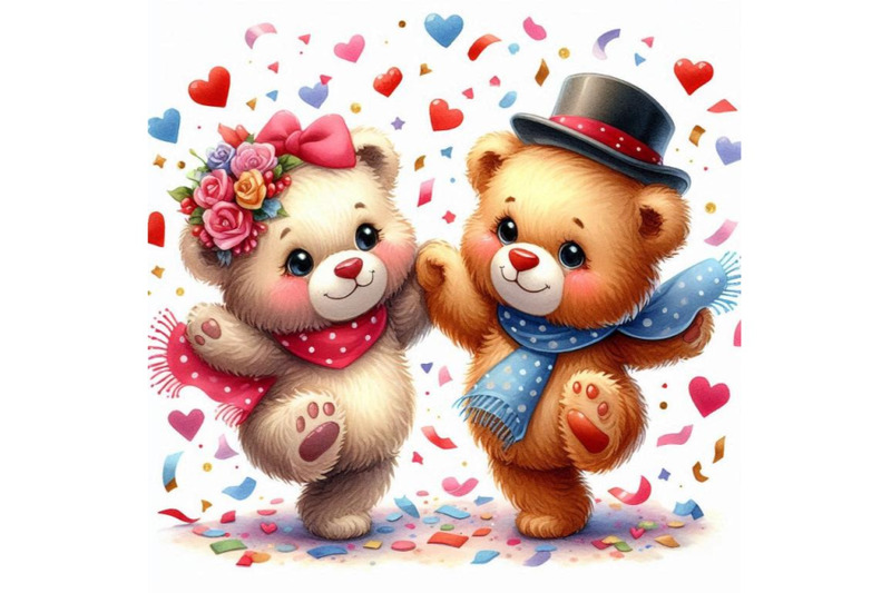 two-teddy-bears-dancing-with-heart-shaped-confetti-around-them