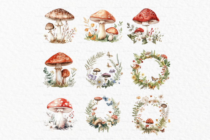 boho-woodland-animal-watercolor-clipart-png