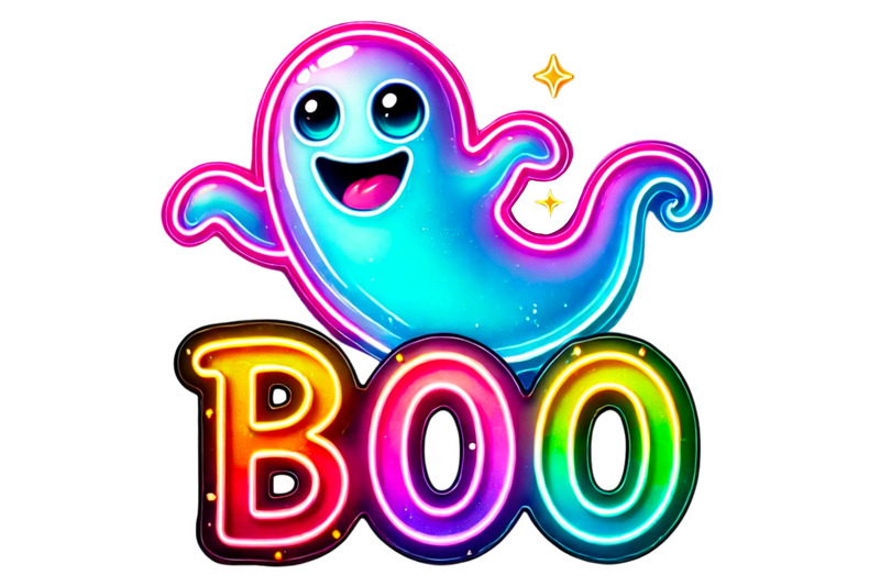 neon-halloween-ghost-png-coquette-ghost-for-trendy-halloween-designs