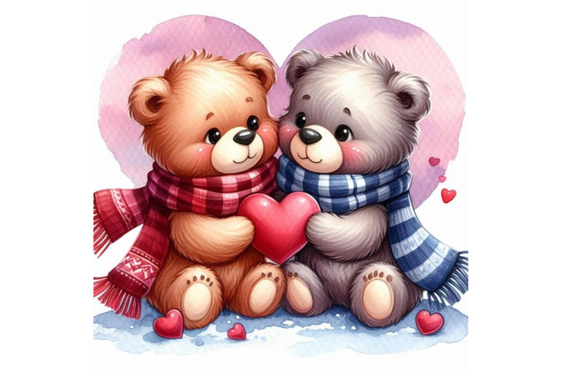 two-teddy-bears-sharing-a-heart-shaped-scarf