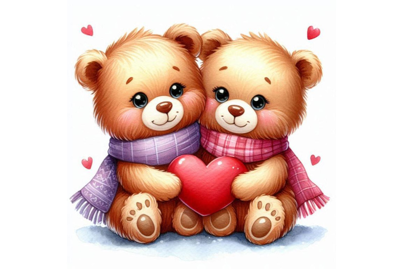 two-teddy-bears-sharing-a-heart-shaped-scarf