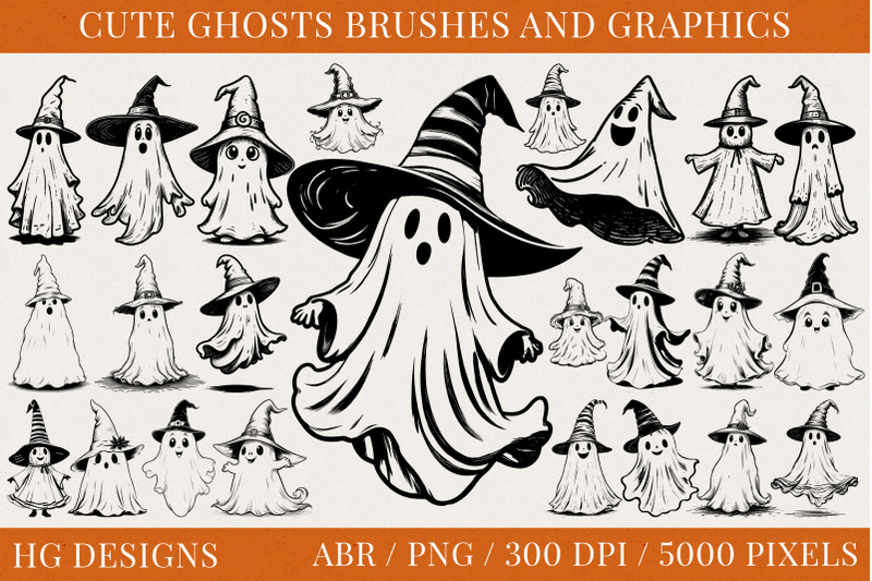 cute-ghosts-photoshop-brushes-and-pngs