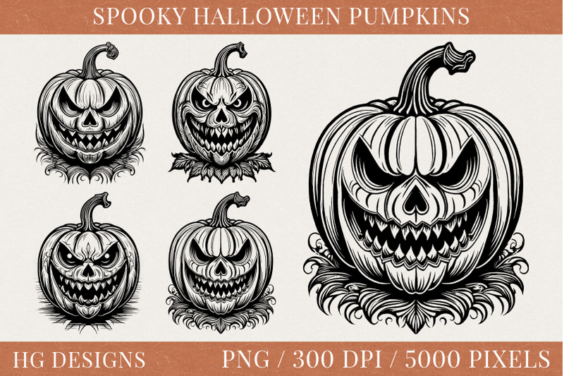 spooky-halloween-pumpkins-png-clipart-set