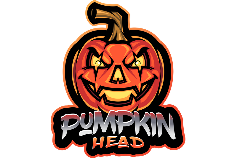 pumpkin-head-esport-mascot-logo-design