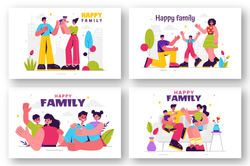 9-happy-family-illustration