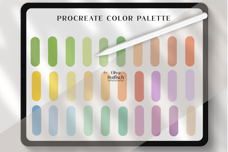 soft-bright-procreate-color-palette-cute-procreate-swatches