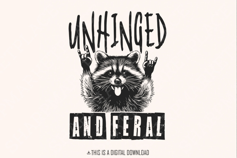 unhinged-and-feral-png-funny-raccoon-png-rock-039-n-feral-racoon-vintag