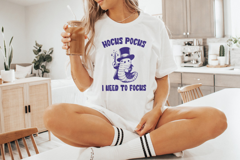 hocus-pocus-i-need-to-focus-png-cute-worm-design-png-sublimation-des