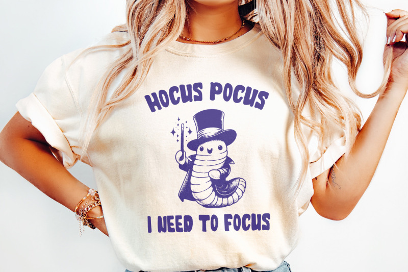 hocus-pocus-i-need-to-focus-png-cute-worm-design-png-sublimation-des