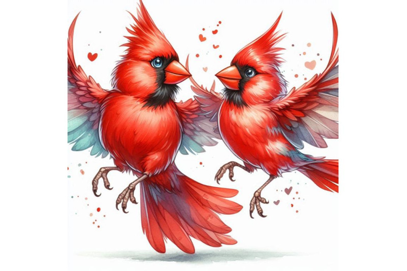 a-pair-of-bright-red-cardinals-dancing-in-mid-air