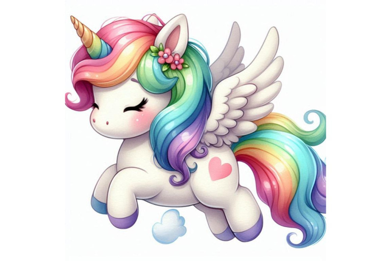 cute-2d-unicorn-with-fluffy-wings-and-a-rainbow-tail