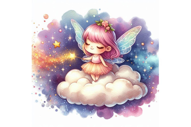 tiny-2d-fairy-floating-on-a-cloud-sprinkling-magical-dust