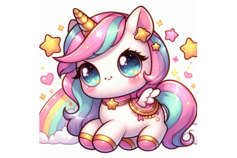 kawaii-2d-unicorn-with-a-star-shaped-saddle-and-a-magical-horn