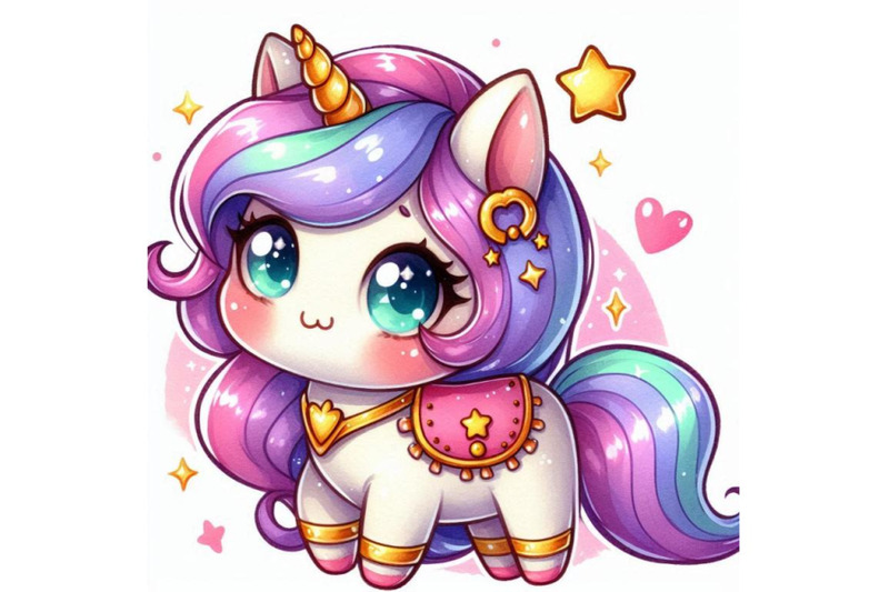 kawaii-2d-unicorn-with-a-star-shaped-saddle-and-a-magical-horn