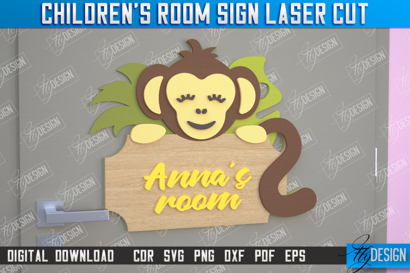 children-039-s-room-sign-door-sign-monkey-design-cnc-file