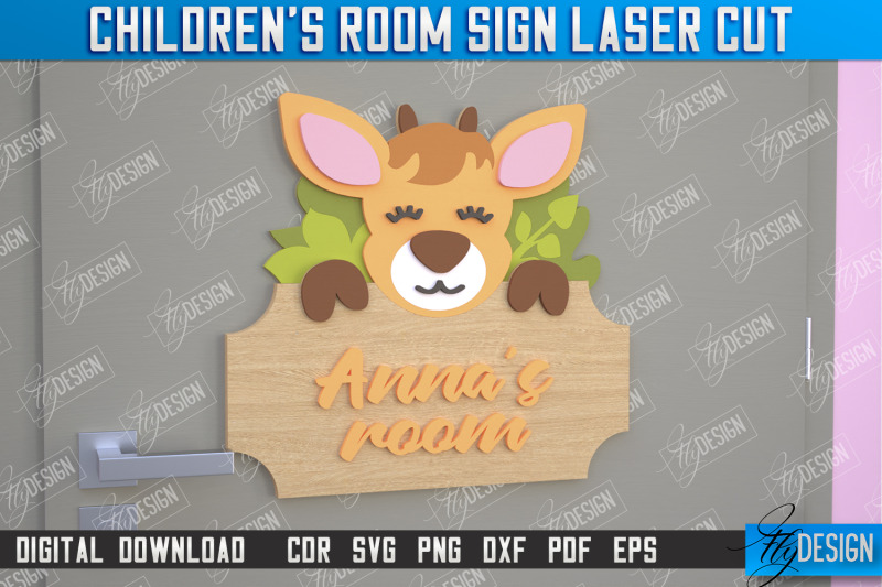 children-039-s-room-sign-door-sign-deer-design-cnc-file