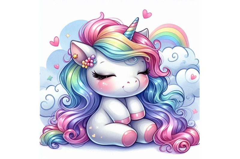 adorable-2d-unicorn-with-a-pastel-rainbow-mane-and-heart-shaped-eyes