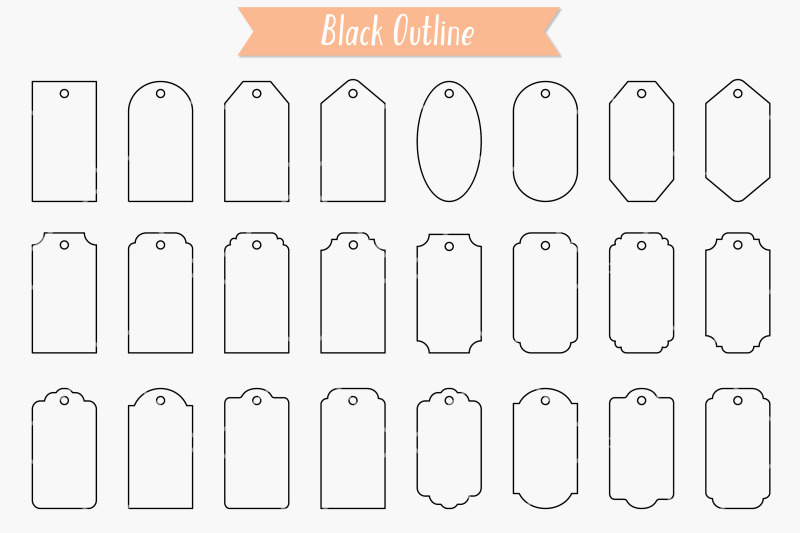 gift-tags-labels-black-and-white-outline-punch-hole