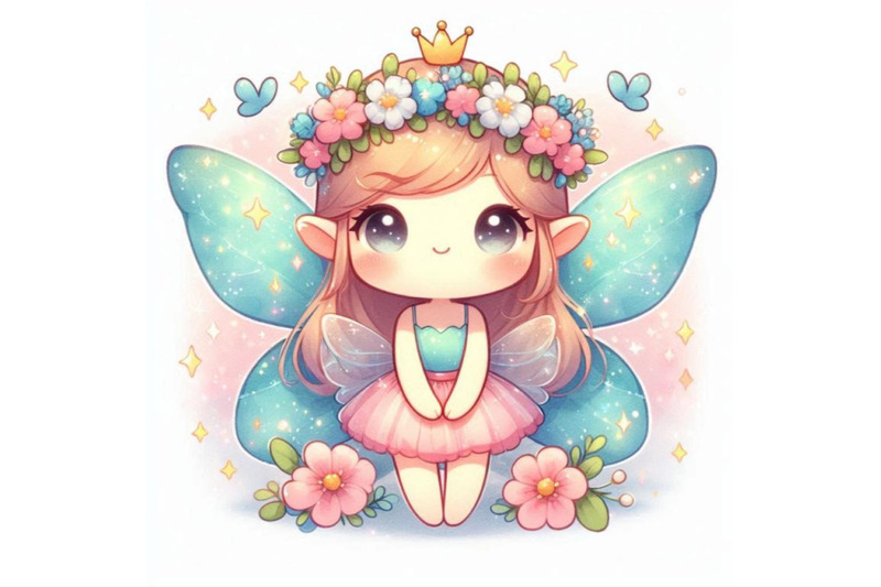 kawaii-2d-fairy-with-tiny-twinkling-wings-and-a-flower-crown