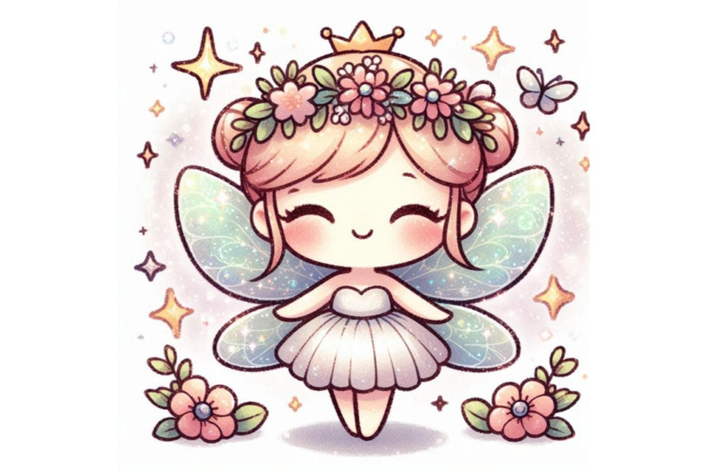 kawaii-2d-fairy-with-tiny-twinkling-wings-and-a-flower-crown