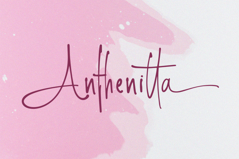 anthenitta-handwriting-font