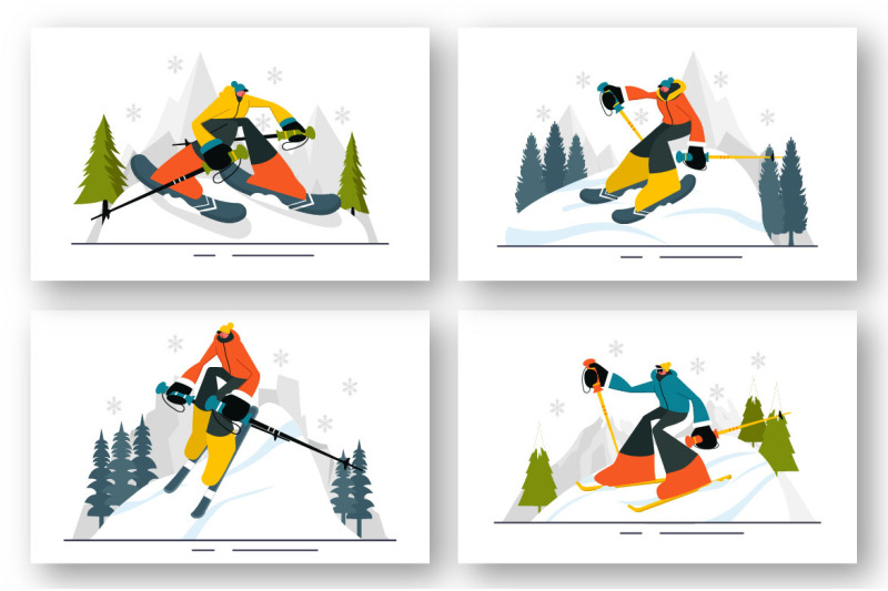 9-skiing-winter-sport-activities-illustration