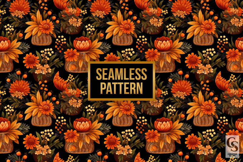 fall-floral-baskets-seamless-patterns