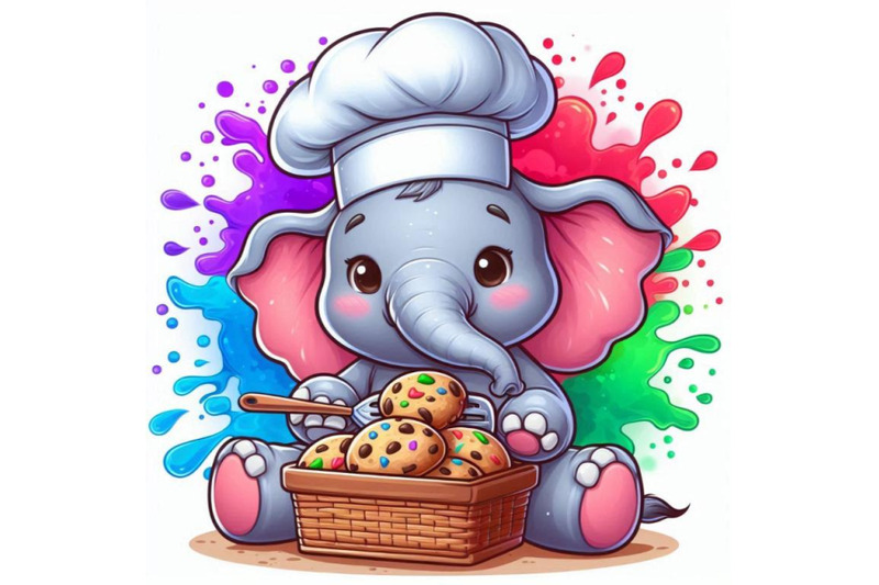 baby-elephant-wearing-a-tiny-chefs-hat-baking-cookies