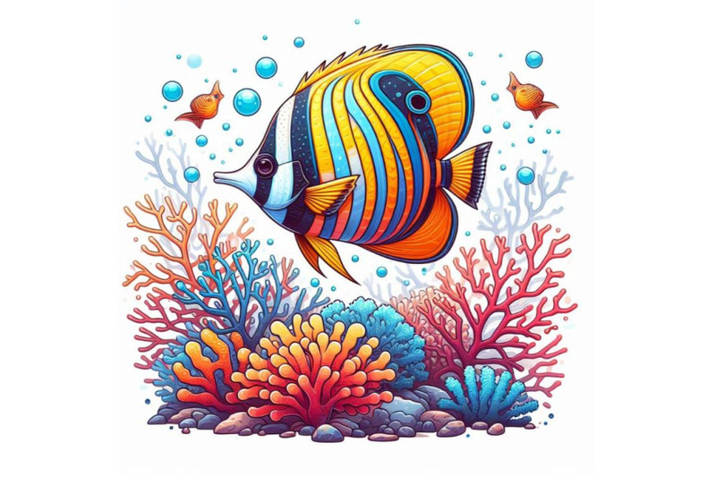 colorful-butterflyfish-swimming-gracefully-among-coral-branches