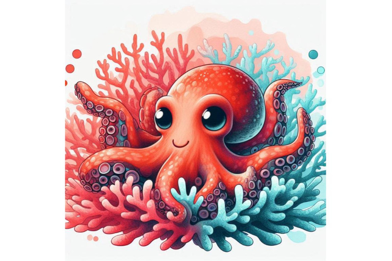 curious-octopus-changing-colors-to-blend-with-coral