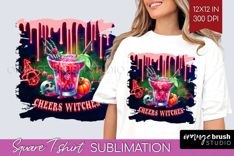 neon-halloween-cocktail-sublimation-square-tshirt-background